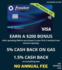 chase freedom welcome bonus offer